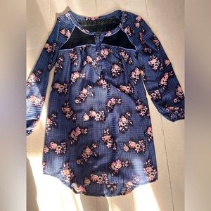 Periwinkle & Black Free People tunic dress - size Medium.